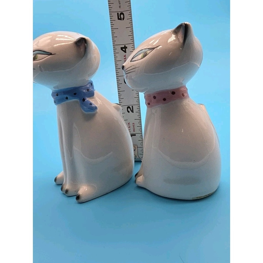 Holt Howard Vintage 1958 Cozy Kitten Salt and Pepper Shakers Japan MCM Cats - Picture 6 of 7